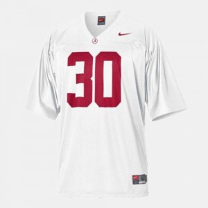 Men's Alabama Crimson Tide #30 Dont'a Hightower White College Football Jersey 551777-382