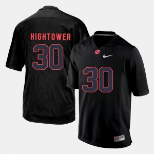 Men's Alabama Crimson Tide #30 Dont'a Hightower Black Silhouette College Jersey 990847-366