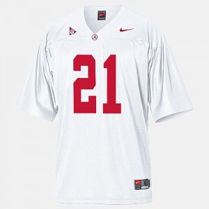 Men's Alabama Crimson Tide #21 Dre Kirkpatrick White College Football Jersey 991605-630