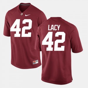 Men's Alabama Crimson Tide #42 Eddie Lacy Crimson Alumni Football Game Jersey 203566-824