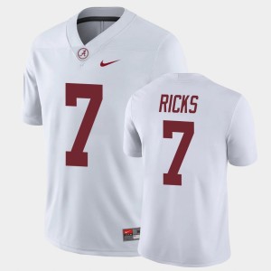 Men's Alabama Crimson Tide #7 Eli Ricks White Game Jersey 545427-311
