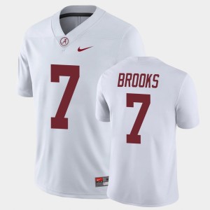 Men's Alabama Crimson Tide #7 Ja'Corey Brooks White Game Jersey 151536-268