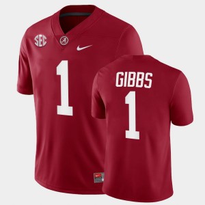 Men's Alabama Crimson Tide #1 Jahmyr Gibbs Crimson College Football Jersey 902221-281