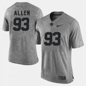 Men's Alabama Crimson Tide #93 Jonathan Allen Gray Gridiron Gray Limited Jersey 165534-780
