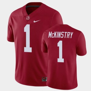 Men's Alabama Crimson Tide #1 Kool-Aid McKinstry Crimson Game Jersey 898667-284