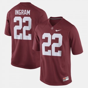 Men's Alabama Crimson Tide #22 Mark Ingram Crimson Alumni Football Game Jersey 123117-132
