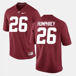 Men's Alabama Crimson Tide #26 Marlon Humphrey Crimson Alumni Football Game Jersey 147915-278