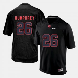 Men's Alabama Crimson Tide #26 Marlon Humphrey Black Silhouette College Jersey 963156-372