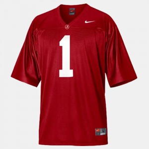 Youth Alabama Crimson Tide #1 Nick Saban Red College Football Jersey 481848-164
