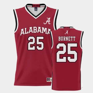 Men's Alabama Crimson Tide #25 Nimari Burnett Crimson ProSphere College Basketball Jersey 490264-158