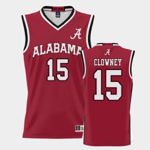 Men's Alabama Crimson Tide #15 Noah Clowney Crimson ProSphere College Basketball Jersey 181565-673