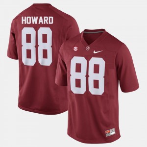 Men's Alabama Crimson Tide #88 O.J. Howard Red College Football Jersey 742331-565