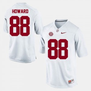 Men's Alabama Crimson Tide #88 O.J. Howard White College Football Jersey 581645-684