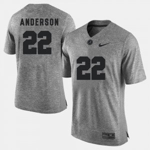 Men's Alabama Crimson Tide #22 Ryan Anderson Gray Gridiron Gray Limited Jersey 212092-900