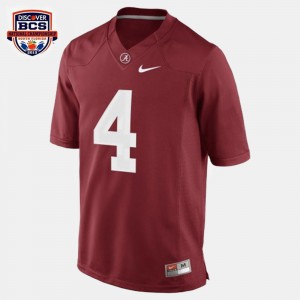 Men's Alabama Crimson Tide #4 T.J. Yeldon Red College Football Jersey 653434-145