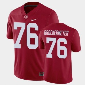 Men's Alabama Crimson Tide #76 Tommy Brockermeyer Crimson Game Jersey 275173-139
