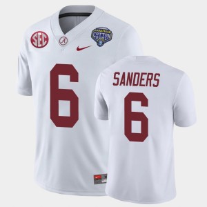 Men's Alabama Crimson Tide #6 Trey Sanders White Game 2021 Cotton Bowl Jersey 426212-184