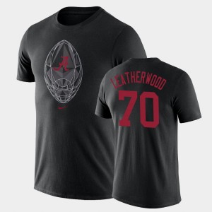 Men's Alabama Crimson Tide #70 Alex Leatherwood Black Legend Football Icon T-Shirt 162167-144