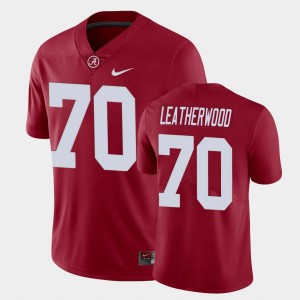 Men's Alabama Crimson Tide #70 Alex Leatherwood Crimson Limited Jersey 302146-916