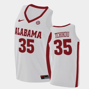 Men's Alabama Crimson Tide #35 Alex Tchikou White 2021 Swingman College Basketball Jersey 659657-293