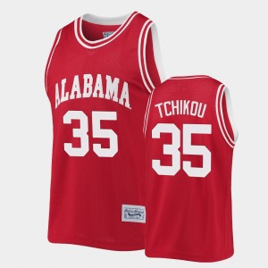 Men's Alabama Crimson Tide #35 Alex Tchikou Crimson Classic Commemorative Basketball Jersey 684302-537
