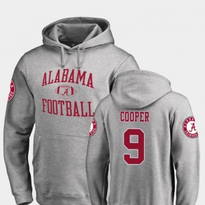 Men's Alabama Crimson Tide #9 Amari Cooper Ash College Football Neutral Zone Hoodie 461568-890