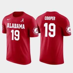 Men's Alabama Crimson Tide #19 Amari Cooper Red Football Future Stars T-Shirt 492044-634