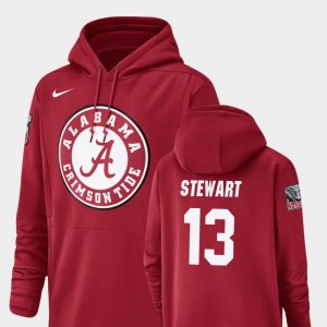 Men's Alabama Crimson Tide #13 ArDarius Stewart Crimson Football Performance Champ Drive Hoodie 802897-227