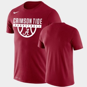 Men's Alabama Crimson Tide Crimson Performance Basketball Drop Legend T-Shirt 658878-607