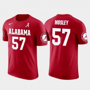 Men's Alabama Crimson Tide #57 C.J. Mosley Red Football Future Stars T-Shirt 265031-467