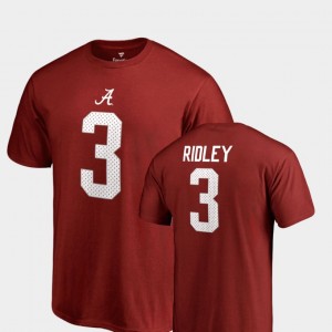 Men's Alabama Crimson Tide #3 Calvin Ridley Crimson Name & Number College Legends T-Shirt 255535-373