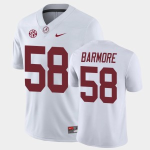 Men's Alabama Crimson Tide #58 Christian Barmore White College Football Game Jersey 766171-438