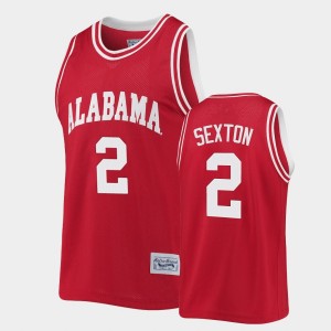 Men's Alabama Crimson Tide #2 Collin Sexton Crimson Classic Commemorative Basketball Jersey 587548-631