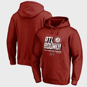 Men's Alabama Crimson Tide Crimson College Football Playoff 2018 Sugar Bowl Champions Flea Flicker Bowl Game Hoodie 919565-313