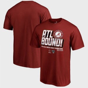Men's Alabama Crimson Tide Crimson College Football Playoff 2018 Sugar Bowl Champions Flea Flicker Bowl Game T-Shirt 627362-352