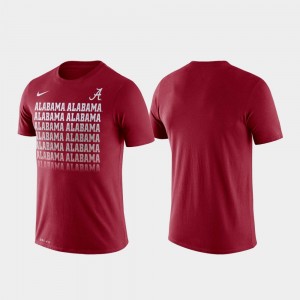 Men's Alabama Crimson Tide Crimson Performance Fade T-Shirt 126656-824