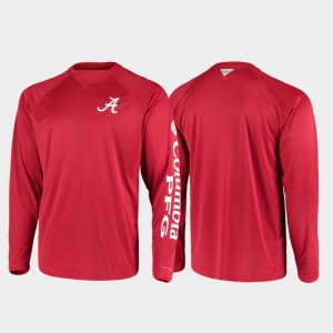 Men's Alabama Crimson Tide Crimson PFG Terminal Tackle Long Sleeve Omni-Shade T-Shirt 923482-499
