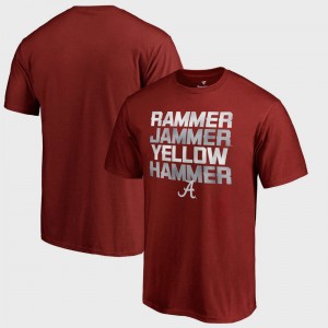 Men's Alabama Crimson Tide Crimson Hometown Collection Rammer Jammer Bowl Game T-Shirt 273084-668