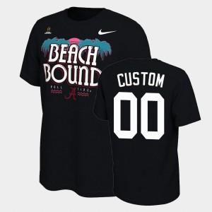 Men's Alabama Crimson Tide #00 Custom Black Bound College Football Playoff 2021 National Championship T-Shirt 867725-188