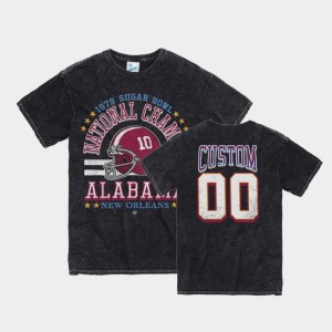Men's Alabama Crimson Tide #00 Custom Black 1979 Sugar Bowl Vintage Tubular T-Shirt 892760-461
