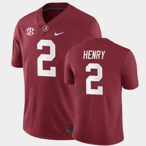 Men's Alabama Crimson Tide #2 Derrick Henry Crimson Home Game College Football Jersey 156669-229