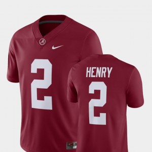 Men's Alabama Crimson Tide #2 Derrick Henry Crimson Player Alumni Football Game Jersey 136829-358