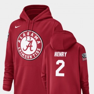 Men's Alabama Crimson Tide #2 Derrick Henry Crimson Football Performance Champ Drive Hoodie 533226-870
