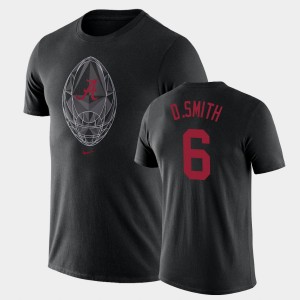 Men's Alabama Crimson Tide #6 DeVonta Smith Black Legend Football Icon T-Shirt 941279-241