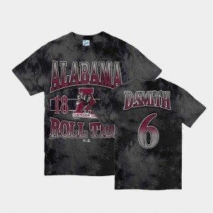 Men's Alabama Crimson Tide #6 DeVonta Smith Black Vintage Tubular T-Shirt 116741-873