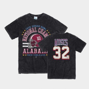 Men's Alabama Crimson Tide #32 Dylan Moses Black 1979 Sugar Bowl Vintage Tubular T-Shirt 832932-962