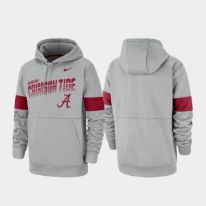 Men's Alabama Crimson Tide Gray Pullover Performance Hoodie 261214-159