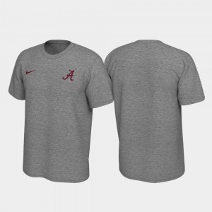 Men's Alabama Crimson Tide Heathered Gray Legend Left Chest Logo T-Shirt 371624-900
