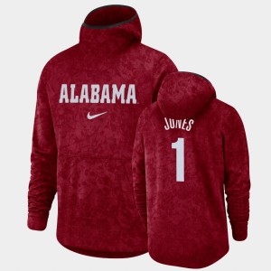 Men's Alabama Crimson Tide #1 Herbert Jones Crimson Pullover Team Logo Basketball Spotlight Hoodie 816083-815