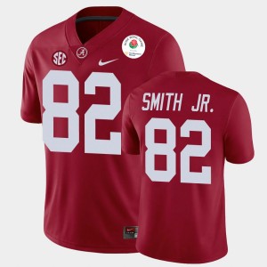 Men's Alabama Crimson Tide #82 Irv Smith Jr. Crimson College Football 2021 Rose Bowl Jersey 163747-783